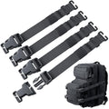Molle Tactical Backpack Straps 24" Adjustable, Rush Tier System Molle Accessories for Military Assault Backpack Army Rucksack Attachment Nylon Compression Tie Down Strap for Tripod Gear, Sleeping Bag - color: Black 4Packs, style: Style A