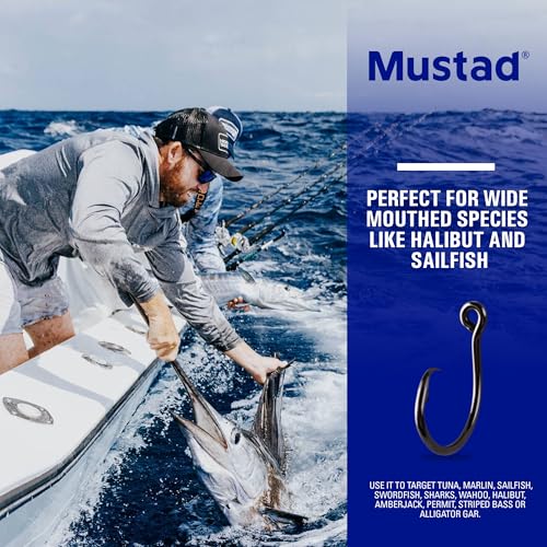 Mustad Demon Perfect Inline Circle Hook 39954NP - 1X Fine Fishing Hooks, Up Eye, Ideal for Saltwater and Freshwater Species, Original Patented Circle Hook Design, Inline Hooks - size: Size 2/0, style: Pack of 25