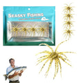 4Pcs Dice Bait, Floating TPR Swimbait with Reflective Stars,Tentacle Creature Lure, Sea Urchin Style Soft Plastic Baits, for Bass Fishing Drop Shot, Wacky Rig/Neko Rig and Finesse, Slow Sinking - color: Gold(S), size: 6cm/2.34inch