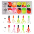 Soft Plastic Fishing Lure Jig Head Hook Kit,Grub Worm Lures Crappie Jigs Head Grub Tail Swimbait Tube Bait Jigs for Saltwater Freshwater, Trout Crappie Fishing - color: 110PCS Sets