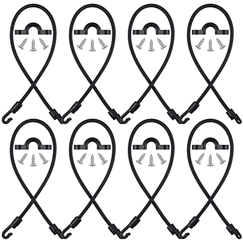 8 Sets Rod Strap Holder Boat Deck Rod Straps Rod Tamer Straps Fishing Rod Hold Down Straps Deck Mount Connector Boat Fishing Rod Straps Deck Mount Straps for Fishing Boat Kayak