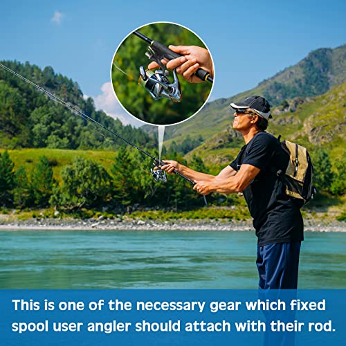 Wettarn 4 Pcs Cast Surf Fishing Trigger Sea Fishing Casting Trigger Aid Surf Gear for Pole Rod Shore Beach Thumb Finger Accessories - color: Black