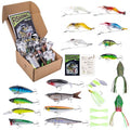 Goture Fishing Lures Kit, 18PCS Hard/Soft Bait Set with Glide Bait,Crankbaits,Minnows,Pencil Lure,Popper,Plopper,VIB,Spinnerbaits,Frog Lure,Shrimp Lures for Freshwater Saltwater Bass Trout Fishing