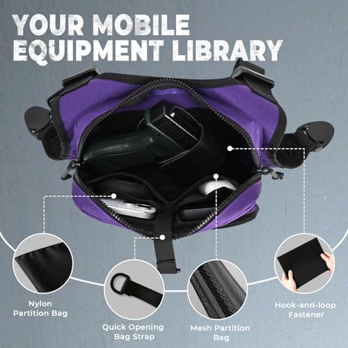 koculemi Outdoor Sports Chest Bag for Men, Chest Vest Holster Fits Most Pistols, EDC Travel Chest Pack for Running, Hiking - color: Purple