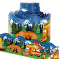 Whaline 32.8Ft Camping Bulletin Board Border Cartoon Bear Tent Campfire Forest Die Cut Trim Border Roll for Classroom Chalkboard Wall Decor - style: Bear Camping