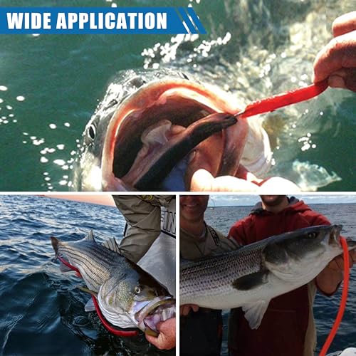 Saltwater Fishing Diamond Jig, 1pcs Casting Jigging Spoon Surf Fishing Trolling Lure Metal Jig with Tube Tail for Striper Bluefish Tuna Salmon 1oz 2oz 3oz 4oz - color: Red, size: 3oz