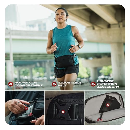 Vertx Everyday Tactical Fanny Pack 2.1-100% Nylon Fanny Pack for Men and Women with CCW-Ready Design and Rapid Access Tab - Outpost Tan - 2L - color: Outpost Tan, style: Everyday Fanny Pack 2.1