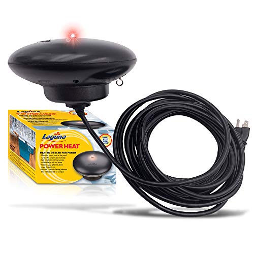 Hagen Laguna PowerHeat 315-Watt Floating Pond Heater for Outdoor Ponds with Fish – Thermostat-Controlled De-Icer with LED Indicator, Safe for Plastic & Liner Ponds, 22 ft Cord (Pack of 6) - size: 315 Watts (Pack of 6)