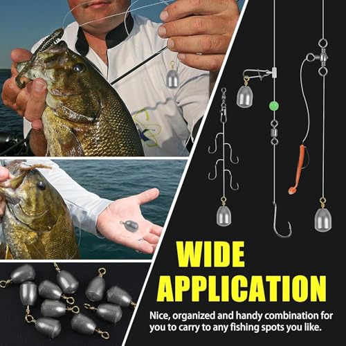 Iron Fishing Weights Sinkers, 20pcs Bass Casting Sinker Weights with Ring Drop Fishing Sinker and Weights for Saltwater Surf Sea Fishing - size: 20pcs 1oz