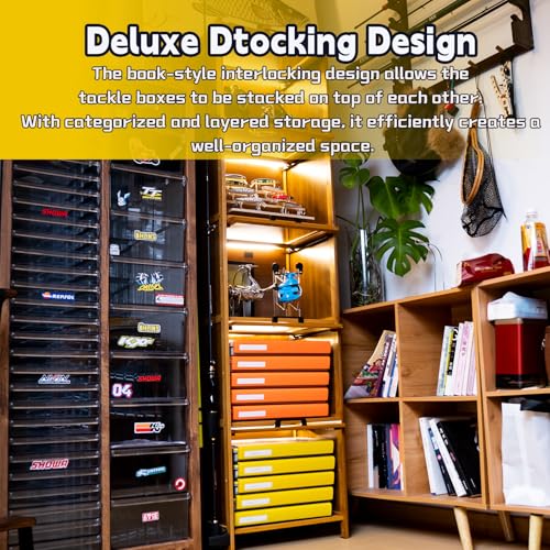 Deluxe Fishing Tackle Box, Waterproof 3600 and 3700 Tackle Trays, Organizer with Removable Dividers, Sealed Lure Box and Terminal Tackle Storage (2, 3700 Yellow) - color: 3700 Yellow 2 packs