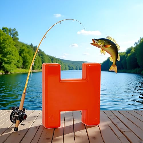 Red Fish Line Block Marker Anti Corrosion Marker Buoy Winder Tough Compatible with Fishing Line Spooling Accessories, Fishing Line Spooling Accessories