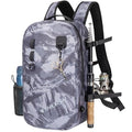 THKFISH IPX8 Waterproof Fishing Backpack with Rod Holder, Lightweight Fishing Sling Bag, Move Freely Fish Gifts for Men - color: Camo-backpack