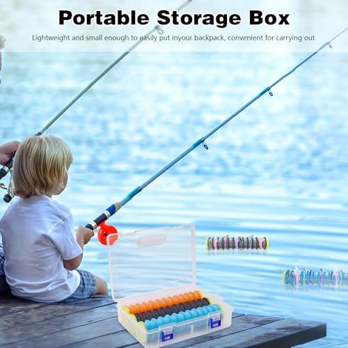 3 Pack Fishing Hook Holder, (1.8x7.9in/4.5x20cm) Fishing Line Holder with 12 Line Slots, EVA Foam Fishing Line Storage Keep Your Fishing Lines