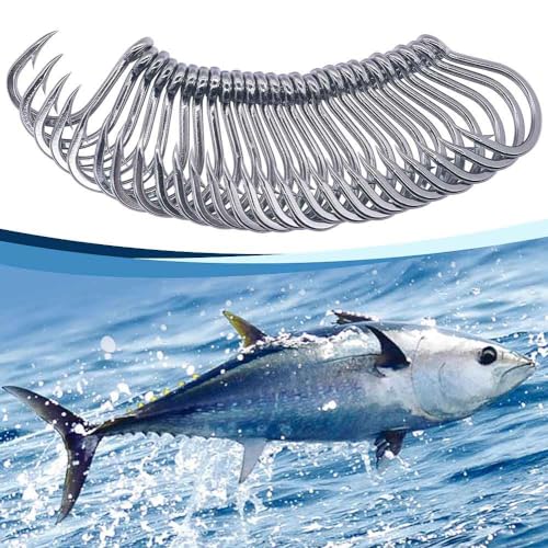 3X-Strong-Octopus-Hooks-Saltwater-Fishing-Circle-Hooks- Stainless Big Game Size 1-13/0 - size: 2/0 Pack of 25