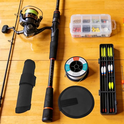 8PCS 5.9 Inch Black Fishing Lure Covers, Hook Bait Storage Protectors, Lure Wraps Safety Sleeve for Fishing Rod Protection and Transport - color: Black