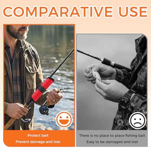 5 Pcs Fishing Lure Covers, Hook and Lure Protectors with Hook & Loop Fastener for Safe Storage, Universal Fit for Most Baits, Durable Fishing Rod Covers Accessories
