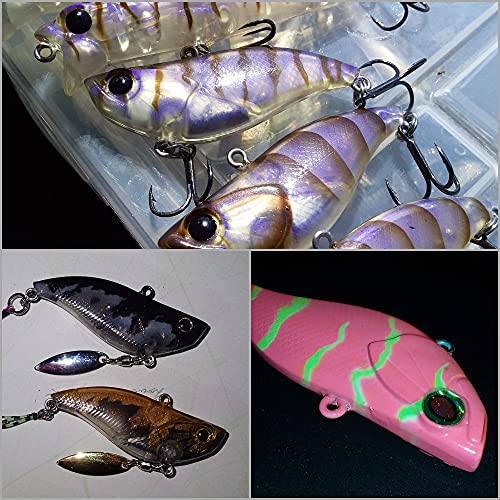 Blank Unpainted Minnow Crankbait Topwater Lipless Jerkbait Fishing Lures - color: UPL802