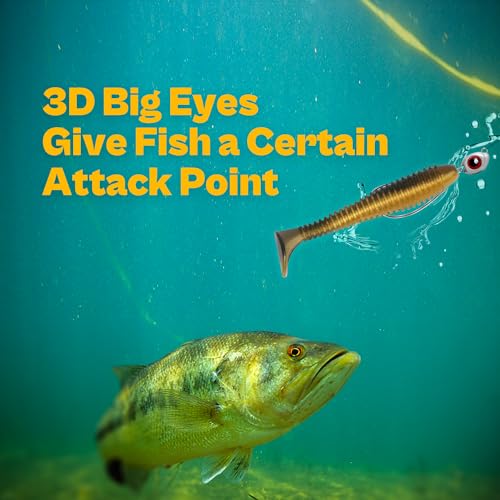 OJY&DOIIIY Fish Eye Swimbait Jig Heads, 12/20 Pack Weighted Hooks for Texas Rig or Ned Rig Fishing 1/8 3/16 1/4 3/8 oz - style: 3/16oz, 1/0, 20 Pack