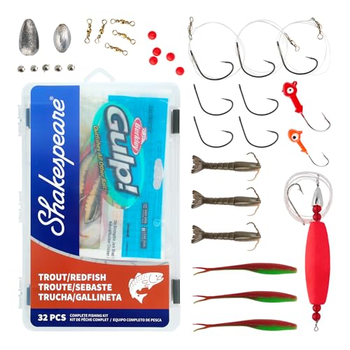 Shakespeare Catch More Fish Fishing Tackle Kit - color: Redfish/Trout, style: New Model