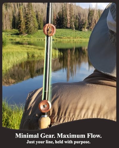 SUMATO Tenkara Line Holder UV Resistant Elastic Rubberband Rings Kebari Fly Fishing Small Fishing Tool Easy Adjustable Fishing Pole Hook Keeper