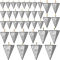 36 Pcs Pyramid Fishing Weights Sinkers Saltwater Pyramid Sinkers Rig Fishing Weights Gear Tackle Surf Casting Freshwater Ocean Catfish
