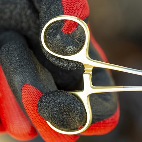 Smith’s 51391 5” Fly Fishing Forceps | Stainless Steel Material | Large Finger Loops | Three Locking Positions | Serrated Jaws | Fly Fishing Forceps | Hook Remover
