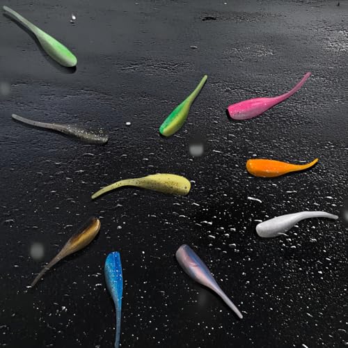 Crappie Lures Soft Plastic Baits for Crappie Panfish Fishing Lures FS/RE-02 - style: 50pcs