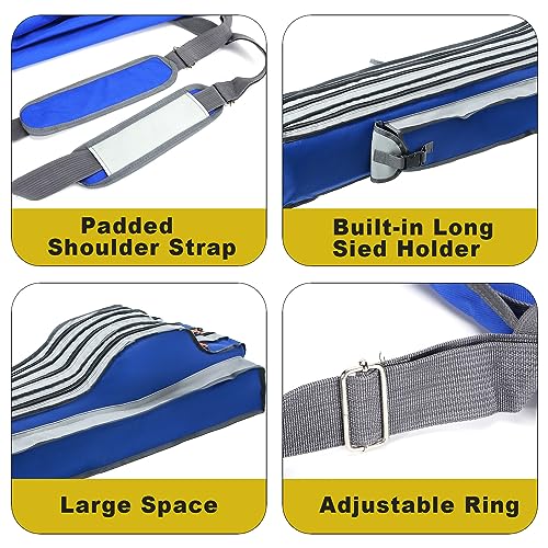 Sougayilang Fishing Rod Bag - 3 Layer Organizer, Pole Case, Storage Bag, Rod and Reel Carrier for Travel - 160cm/63in - color: Length: 160cm/63in