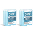 Cool Coolers by Fit & Fresh 4 Pack XL Slim Ice Packs, Quick Freeze Space Saving Reusable Ice Packs for Lunch Boxes or Coolers - color: Blue (8 Pack)