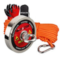 MUTUACTOR Fishing Magnet Kits Heavy Duty,1400lb Φ4.21'' Super Strong Noedymium Rare Earth Magnets with 65Ft Rope,Anti-Slip Gloves,Waterproof Bag,Plastic Scraper for Retrieving Treasure in Rivers - style: 1400lb Magnet--Φ 4.21"