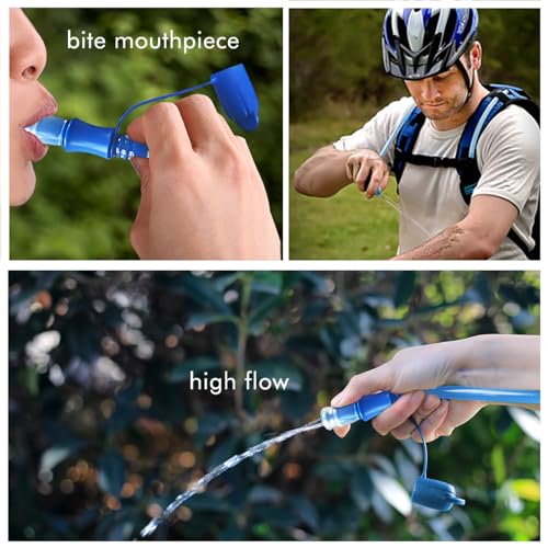 Hydration Bladder, 1.5-2-3L Water Bladder for Hiking Backpack, BPA-Free Leak Proof Water Reservoir Storage Bag, Water Pouch Hydration Pack for Camping Cycling Running - color: 2L-Water Bladder-Blue