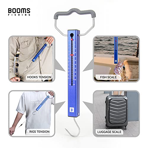 Booms Fishing TS2 Aluminum Tube Fish Scale, Spring Fishing Drag Scale, Easy to Read Hanging Scale, 25 lbs Pull Scales, Widely Used for Hooks Tension, Rigs Tension, Fishing Scale, Luggage Scale - size: 25 lbs