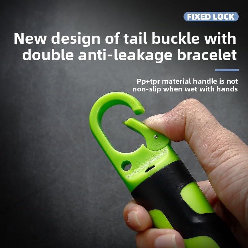 12.4-inch Aluminum Alloy Fish Lip Gripper, 360-degree Rotating Non-Slip Handle, Opening Width 3.8 cm, Maximum Weight Bearing Weight 40 pounds, Waist Buckle Design, Lost Rope, Men's Gift