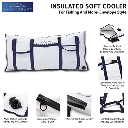 Savvycraft Waterproof Insulated Fish Kill Bag, Leakproof, 60" L x 20" H - style: Envelop: 60"l X 20"h