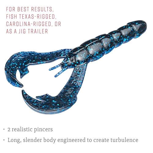Strike King Rage Tail Craw - color: Blue Bug, size: 0.145 inch