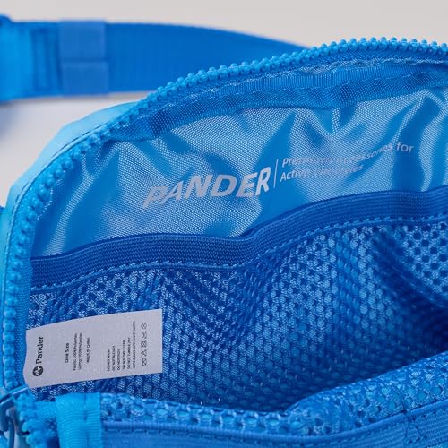 Pander Two Way Zipper Fanny Pack Nylon Everywhere Belt Bag for Women, Water Repellent Waist Packs, Crossbody Bags with Adjustable Strap (Cloud Blue) - color: Cloud Blue