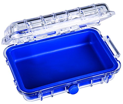 Flambeau Outdoors 302HD HD Tuff Box 300 with Zerust Anti-Corrosion Liner, Dry Box Storage, Small, Blue/Clear - size: Small