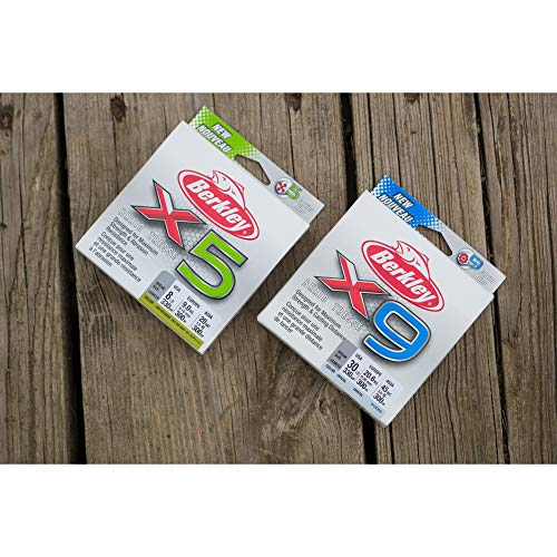Berkley x9 Braid Fishing Line - color: Crystal, size: 328yd, style: 10lb Test