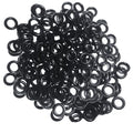 Reaction Tackle Wacky Rig Tool and O-Rings for Soft Plastic Worms, Bass Fishing Wacky Rig and Neko Rig Stick Bait Setup for Largemouth and Smallmouth - color: 300 Black O-rings