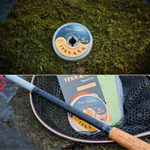 Fly Fishing Tenkara Fluorocarbon Tippet Lines, Freshwater Clear 4X 5X 6X, 50M - style: Tpfc-4x