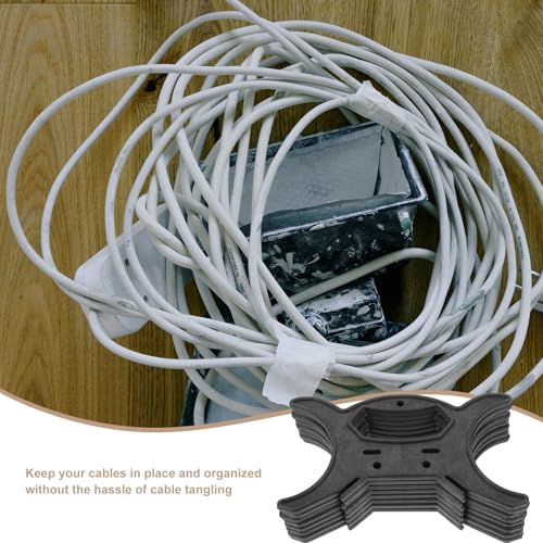 Zerodeko 8Pcs String Light Storage Holder Light Cord Organizer and Cable Manager Handheld Cord Wind up Device for Christmas Lights Cords Charging Cables 7.87 X 4.72In