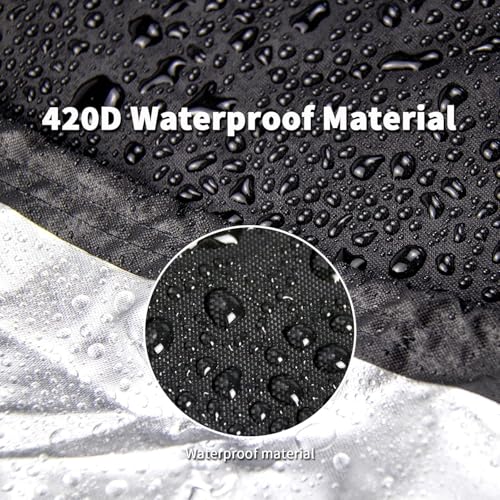 Turkey Fryer Cover, Waterproof Crawfish Boiler Cover for Creole Feast CFB3001 70 QT Seafood Boiler with 20LB Proprane Tank,Crawfish Boil Party Supplies,66" D x 35" W x 39" H - size: 66" D x 35" W x 39" H