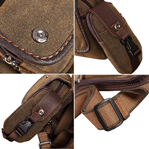 Canvas Drop Leg Bag Outdoor Waist Pack for Men Women Tactical Military Motorcycle Bike Cycling Multi-Pocket Waist Fanny Pouch Travel Hiking Climbing Thigh Bag Pocket Lake Blue - color: #05Lake Blue