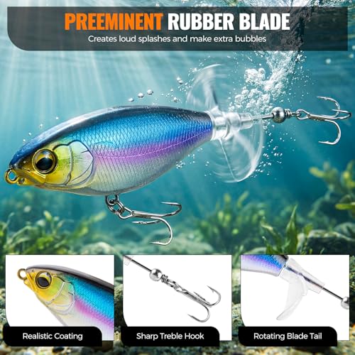 PLUSINNO Bass Fishing Lures - Pro Tackle Box Kit for All Water, 307 pcs | Largemouth Smallmouth Bass Fishing Kit, Freshwater, Lake, 6 Pre-rigged Rigs for Ready to Use, Beginners Fishing Tackle - color: green