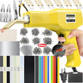 220W Plastic Welder,2 in 1 Plastic Welding Kit 1000PCS Hot Staples Plastic Repair Kit With 100PCS Plastic Welding Rods Car Bumper Repair Kit for Most Plastic Repair - color: Yellow