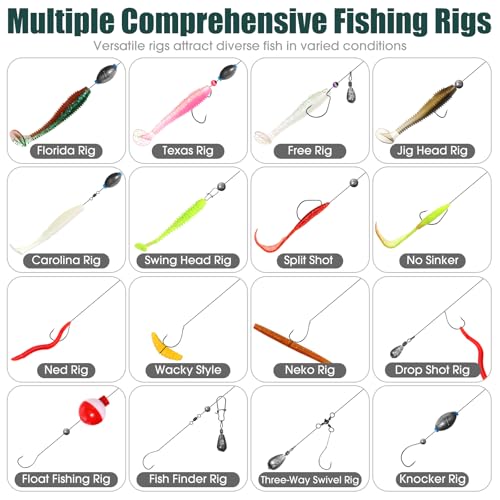 517 Pcs Large 3 Layers Tackle Box with Tackle Fishing Lures Kit Included Pliers, Fish Lip Gripper, Crankbait, Hooks, Other Accessories Fishing Kit for Men Gifts Summer Vacation(Dark Green Milky White) - color: Dark Green Milky White
