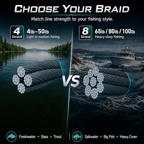 Thinner Braided Fishing Line, Ultra-Strong Abrasion Resistant Zero Stretch Braided Line, 4&8 Strand - color: Gray, size: X4-6lb-546yds-0.06mm
