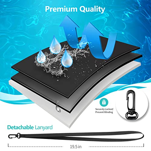 6 Pack 8.5“ Waterproof Cell Phone Pouch - Underwater Dry Bag Case Lanyard - Water Proof Clear Holder Protector for iPhone 17 16 15 Pro Max Plus Samsung Galaxy S25 S24 Ultra Note for Beach Swimming - color: 6 Pack Magenta