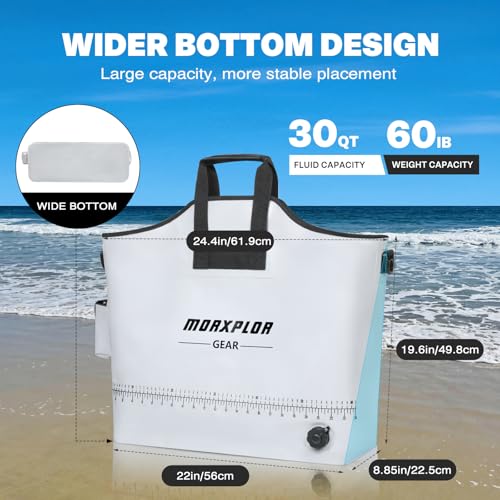 MORXPLOR Fish Bag Heavy Duty Tournament Fishing Weigh in Bag 26x23 19x34 inches - color: 23inch Dark Grey