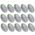 Egg Sinkers Bullet Fishing Weights Oval Shaped with Plastic Core Slip Sinkers for Catfish Fishing Casting Saltwater and Freshwater 1/5oz to 2oz - style: 1/2 Ounce-15g-15pcs